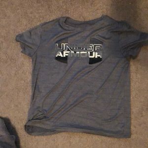 Under armour grey shirt youth large